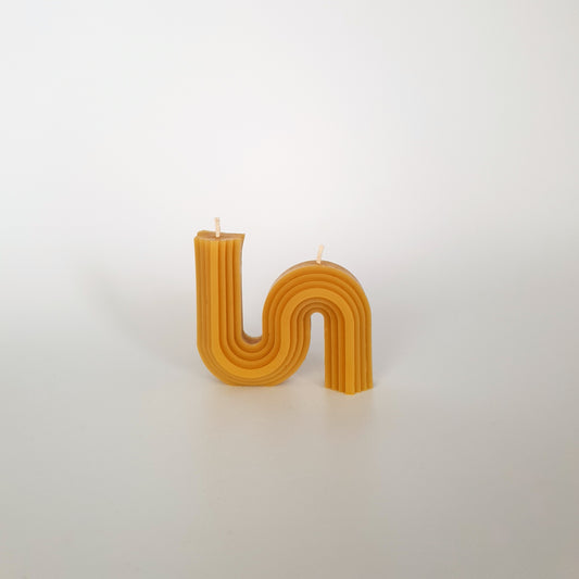 S-shape candle